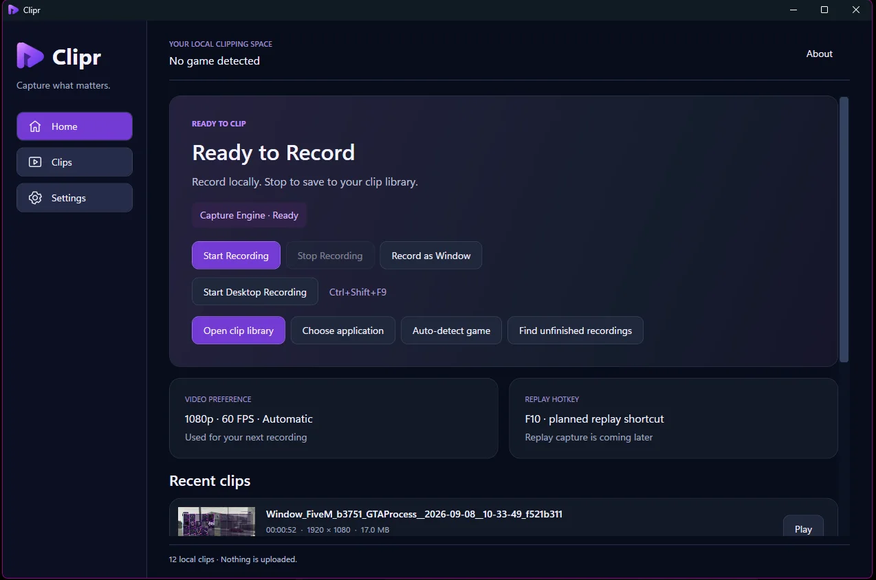 Clipr application